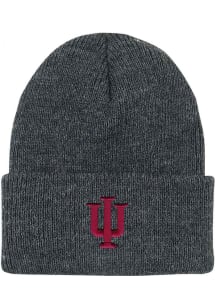 LogoFit Indiana Hoosiers Dark Grey North Pole Youth Knit Hat