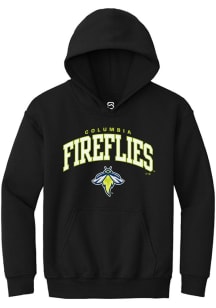 Summit Sportswear Columbia Fireflies Youth Black Arch Mascot Long Sleeve Hoodie