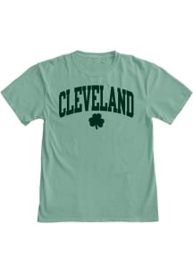 Blue 84 Cleveland Green Shamrock Wordmark Short Sleeve Fashion T Shirt