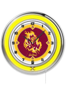Arizona State Sun Devils Sparky 19in Neon Wall Clock