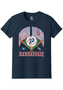 Summit Sportswear Kannapolis Cannon Ballers Youth Navy Blue Homefield Short Sleeve T-Shirt