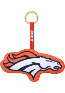 Denver Broncos 6in Plush Logo Backpack Clip Keychain - Navy Blue