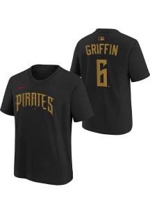 Konnor Griffin Pittsburgh Pirates Youth Black City Connect NN Player Tee