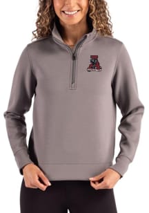 Cutter and Buck Alabama Crimson Tide Womens Graphite Vault Roam Qtr Zip