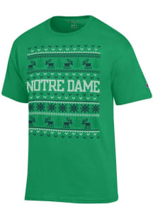 Champion Notre Dame Fighting Irish Navy Blue Christmas Short Sleeve T Shirt