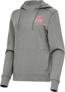 Antigua Indiana Hoosiers Womens Black 2025 CFP National Champions Justice Hooded Sweatshirt