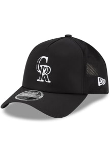 New Era Colorado Rockies 2026 MLB BATTING PRACTICE 9FORTY APEX Adjustable Hat - Black