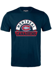 Levelwear Montreal Canadiens Navy Blue Richmond Banner Arch Short Sleeve T Shirt