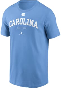 Nike North Carolina Tar Heels Light Blue Academic Arch Short Sleeve T Shirt