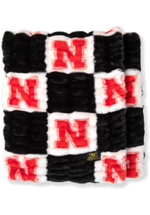 Nebraska Cornhuskers Hugs Raschel Throw Blanket - Cardinal