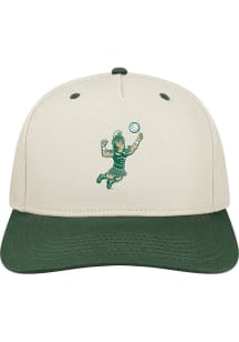 Legacy Michigan State Spartans Heritage Sparty Volleyball Adjustable Hat - Natural