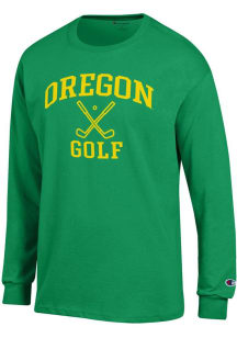 Champion Oregon Ducks Green Golf Icon Jersey Long Sleeve T Shirt