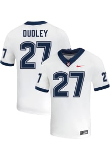 Terris Dudley  Nike UConn Huskies White NIL Name And Number Football Jersey