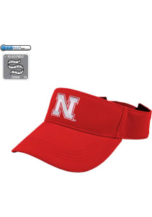 LogoFit Nebraska Cornhuskers Mens Red Slice Adjustable Visor