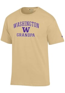 Champion Washington Huskies Gold Grandpa Jersey Short Sleeve T Shirt