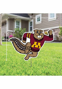 Minnesota Golden Gophers Mascot Yard Sign - Brown