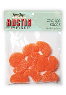 Austin Gummy Orange Slice  2.2oz Candy