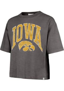 47 Iowa Hawkeyes Womens Black Mindi Short Sleeve T-Shirt