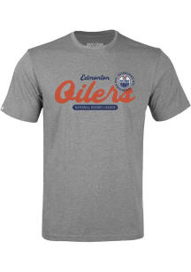 Levelwear Edmonton Oilers Youth Grey Richmond Jr Monument Short Sleeve T-Shirt