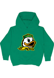 Vive La Fete Oregon Ducks Youth Green Sam Long Sleeve Hoodie