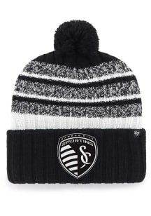 47 Sporting Kansas City Black Tavern Cuff Pom Mens Knit Hat