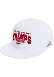Adidas Indiana Hoosiers White 2026 CFP Rose Bowl Champs Snapback Mens Snapback Hat
