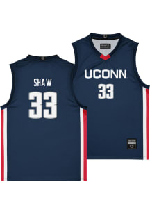 Isaiah Shaw  Campus Ink UConn Huskies Youth NIL Navy Blue Basketball Jersey
