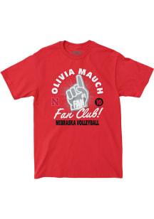 Olivia Mauch Nebraska Cornhuskers Youth Red Fan Club Tee Fashion Player Tee