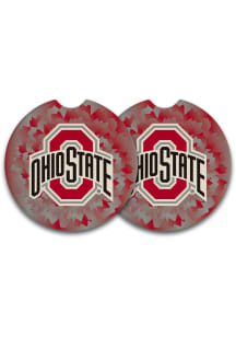 Ohio State Buckeyes Set of 2 Car Coaster - Red