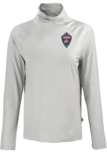 Cutter and Buck Colorado Rapids Womens Grey Coastline Eco Funnel Neck Crew Sweatshirt