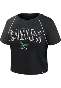 Philadelphia Eagles Womens Black Offensive Scheme Short Sleeve T-Shirt