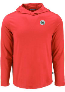Cutter and Buck Ohio State Buckeyes Mens Red Coastline Long Sleeve Lightweight Hoodie