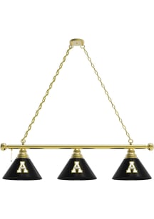 Appalachian State Mountaineers 3 Shade Gold Billiard Lamp