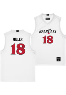 Baba Miller  Campus Ink Cincinnati Bearcats White NIL Jersey