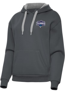 Antigua Greensboro Swarm Womens Charcoal Victory Hooded Sweatshirt