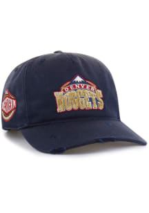 47 Denver Nuggets Hardwood Classics Worn Hitch Adjustable Hat - Navy Blue