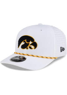New Era Iowa Hawkeyes White Rope Rope 9SEVENTY Stretch Snap Adjustable Hat - White