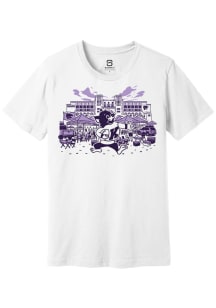 Summit Sportswear K-State Wildcats White Footbally Willie Tailgate Short Sleeve T Shirt