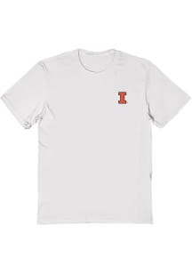 Vive La Fete Illinois Fighting Illini Womens White Impressions Short Sleeve T-Shirt