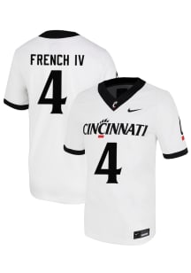 JC French IV  Nike Cincinnati Bearcats White NIL Name And Number Football Jersey