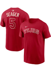 Corey Seager Texas Rangers White City Connect 2.0 Short Sleeve Player T Shirt