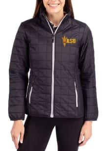 Cutter and Buck Arizona State Sun Devils Womens Black Rainier PrimaLoft Heavy Weight Jacket