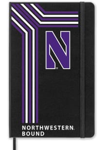 Northwestern Wildcats School Bound Notebook and Folder - Black