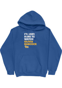 Olivia Babcock Campus Ink Pitt Panthers Youth Game Day Hoodie Long Sleeve Player Hoodie Blue