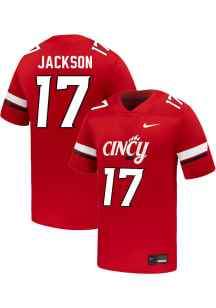 H’eij Jackson  Nike Cincinnati Bearcats Red NIL Name And Number Football Jersey