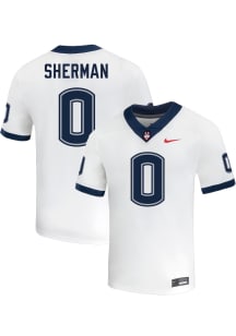 K’von Sherman  Nike UConn Huskies White NIL Name And Number Football Jersey