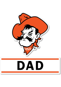 Oklahoma State Cowboys 3 Inch Dad Auto Decal - Orange
