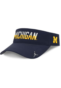 Nike Michigan Wolverines Mens Navy Blue Practice Ace Adjustable Visor