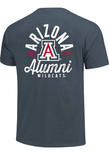 Arizona Wildcats Navy Blue Mascot Overlay Alumni Short Sleeve T Shirt