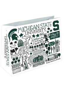 Michigan State Spartans 16x12 Large Green Gift Bag
